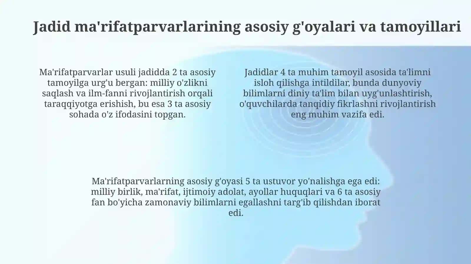 Pedagogik faoliyatda jadid ma'rifatparvarlarining merosidan foydalanish 4