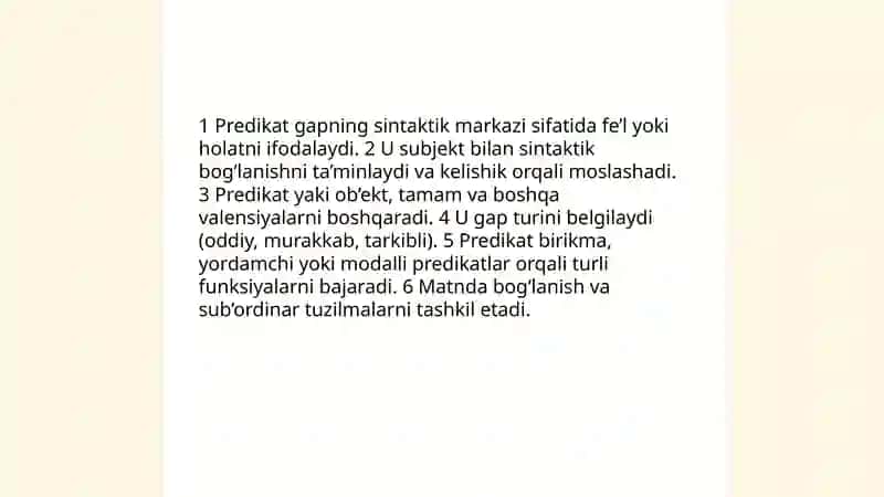 Predikatlar 4