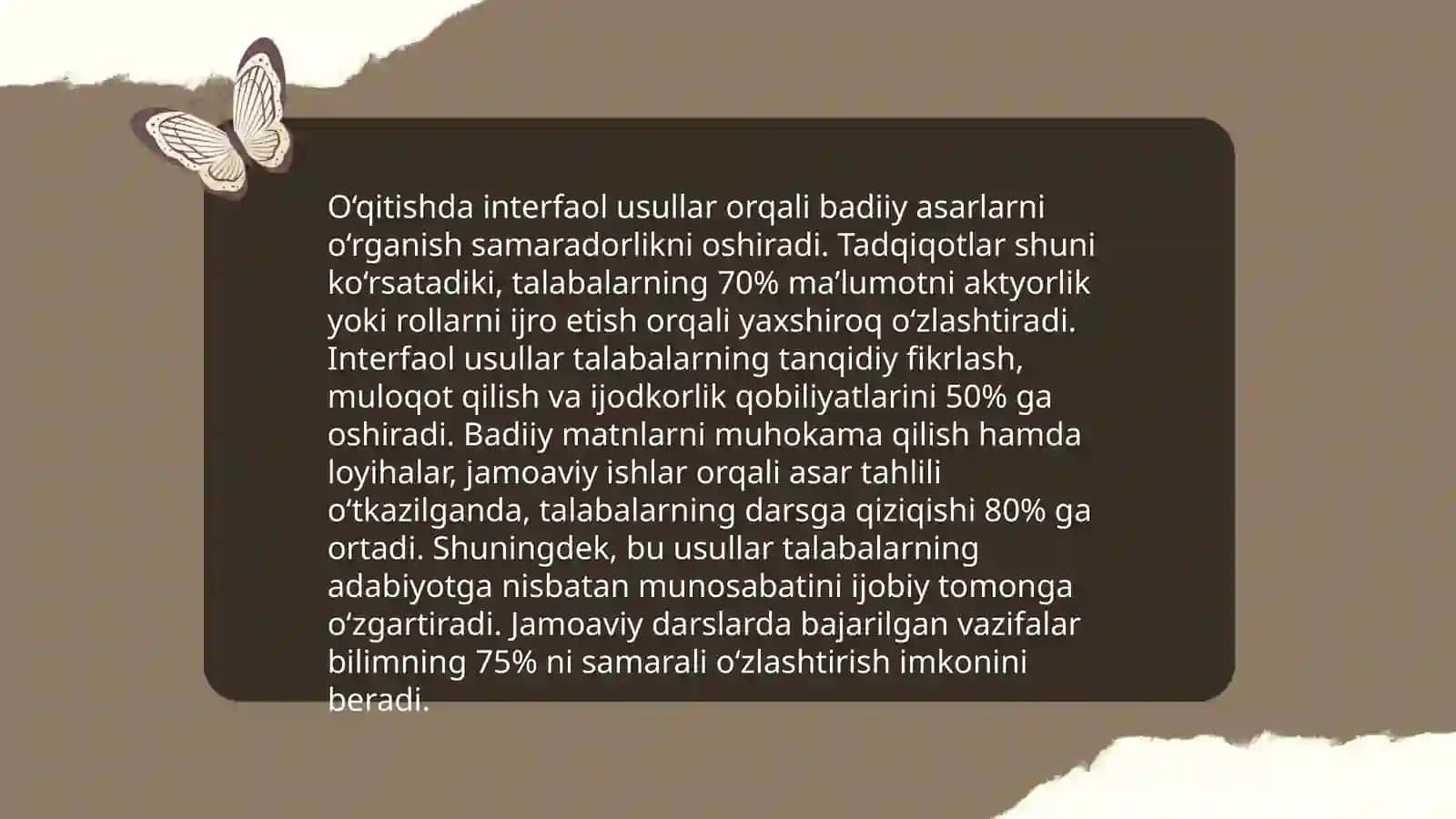 Badiiy asarlar tahlilida pedagogik texnologiyalardan foydalanish 4