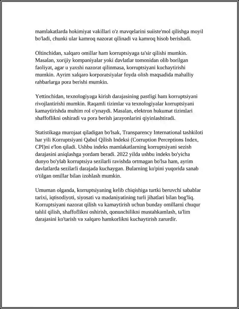 KORRUPSIYANING MOHIYATI VA UNING OQIBATLARI 4