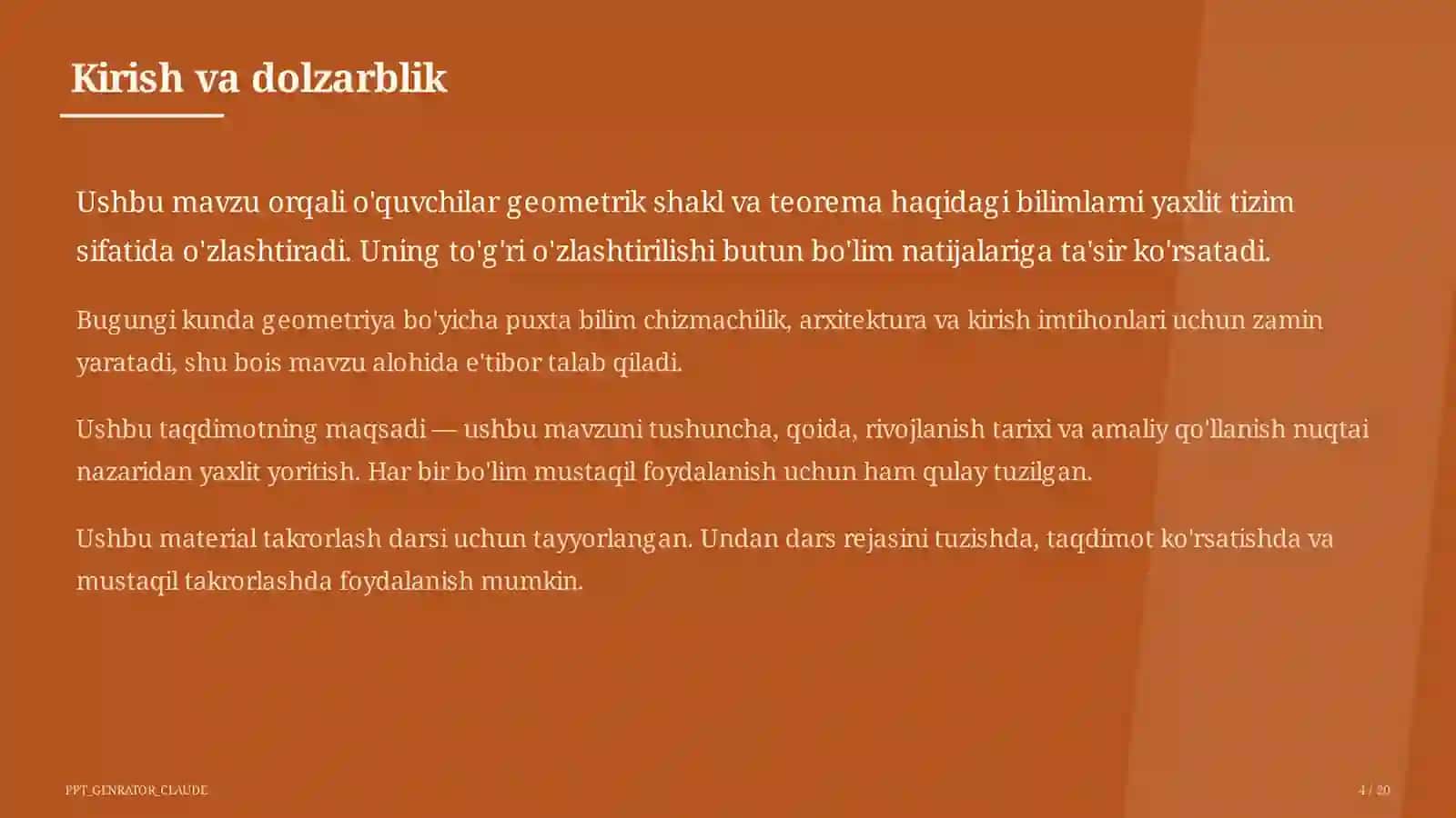Fazoda perpendikulyarlik: uch perpendikulyar teoremasi (10-sinf) 4