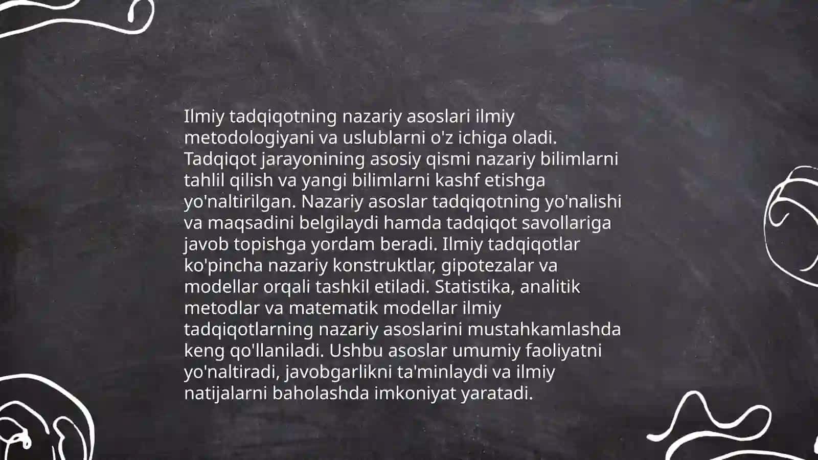 ILMIY TADQIQOT METODOLOGIYASI» FANINNING 4