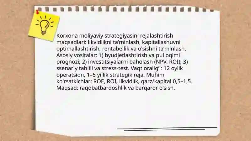 Iqtisodiyotni liberallashtirish sharoitida moliyaviy rejalashtirishning ahamiyati 4