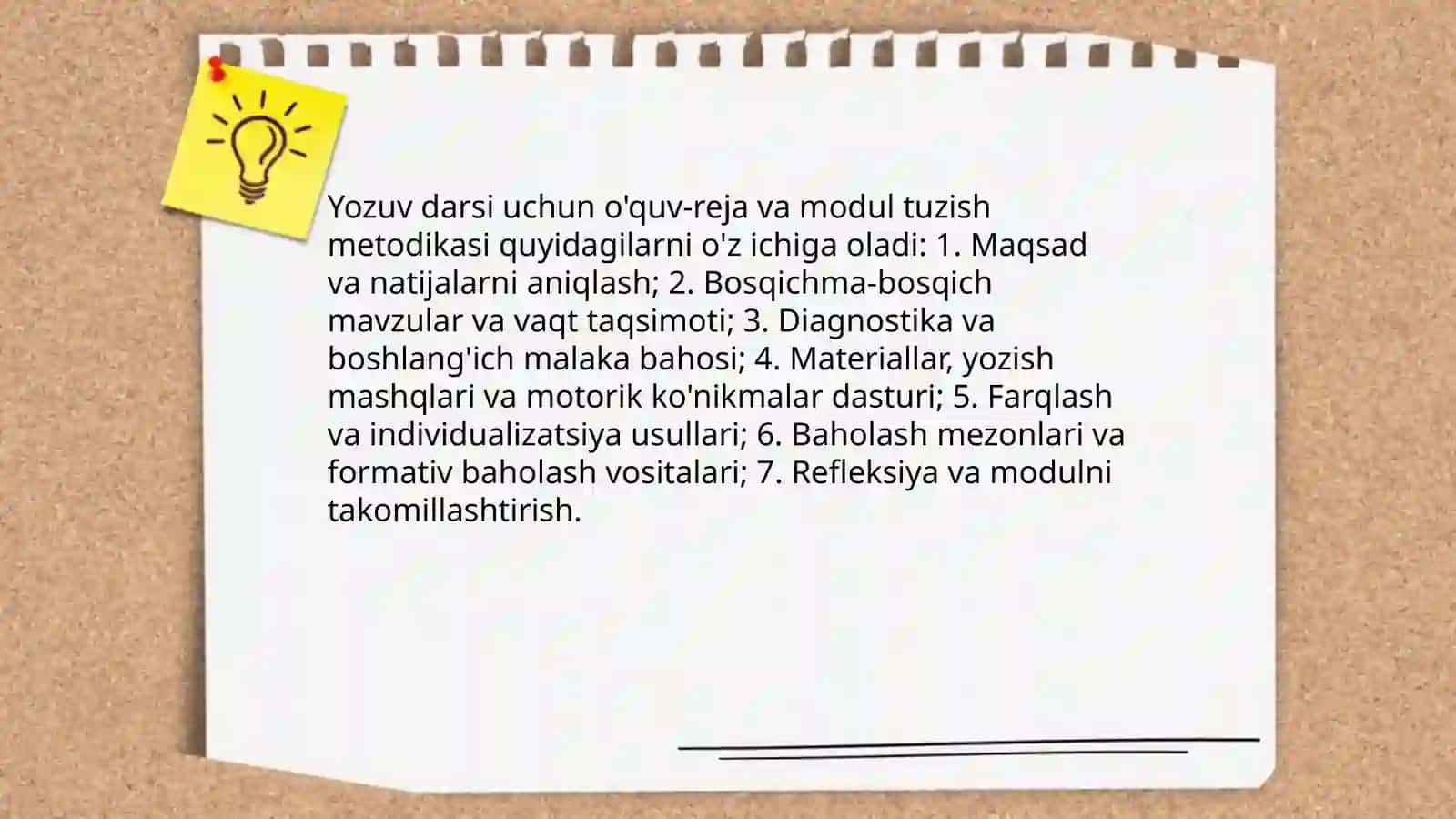 Savod o'rgatish tayyorlov davri yozuv darsi uchun metodik tavsiyalar 4