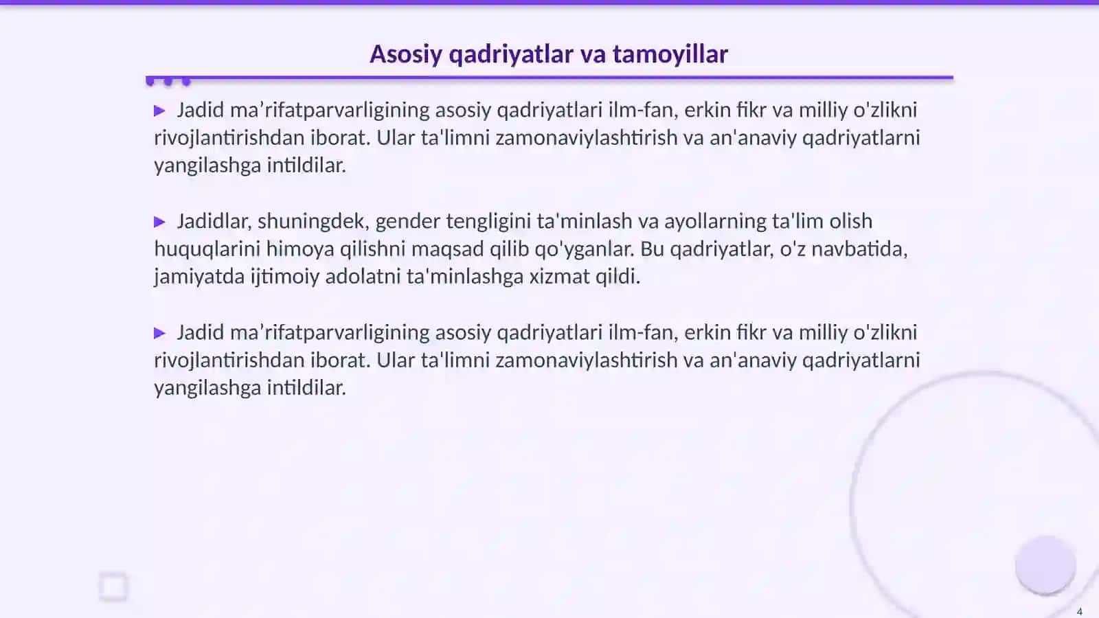 Jadid maʼrifatparvarligining tarixi 4