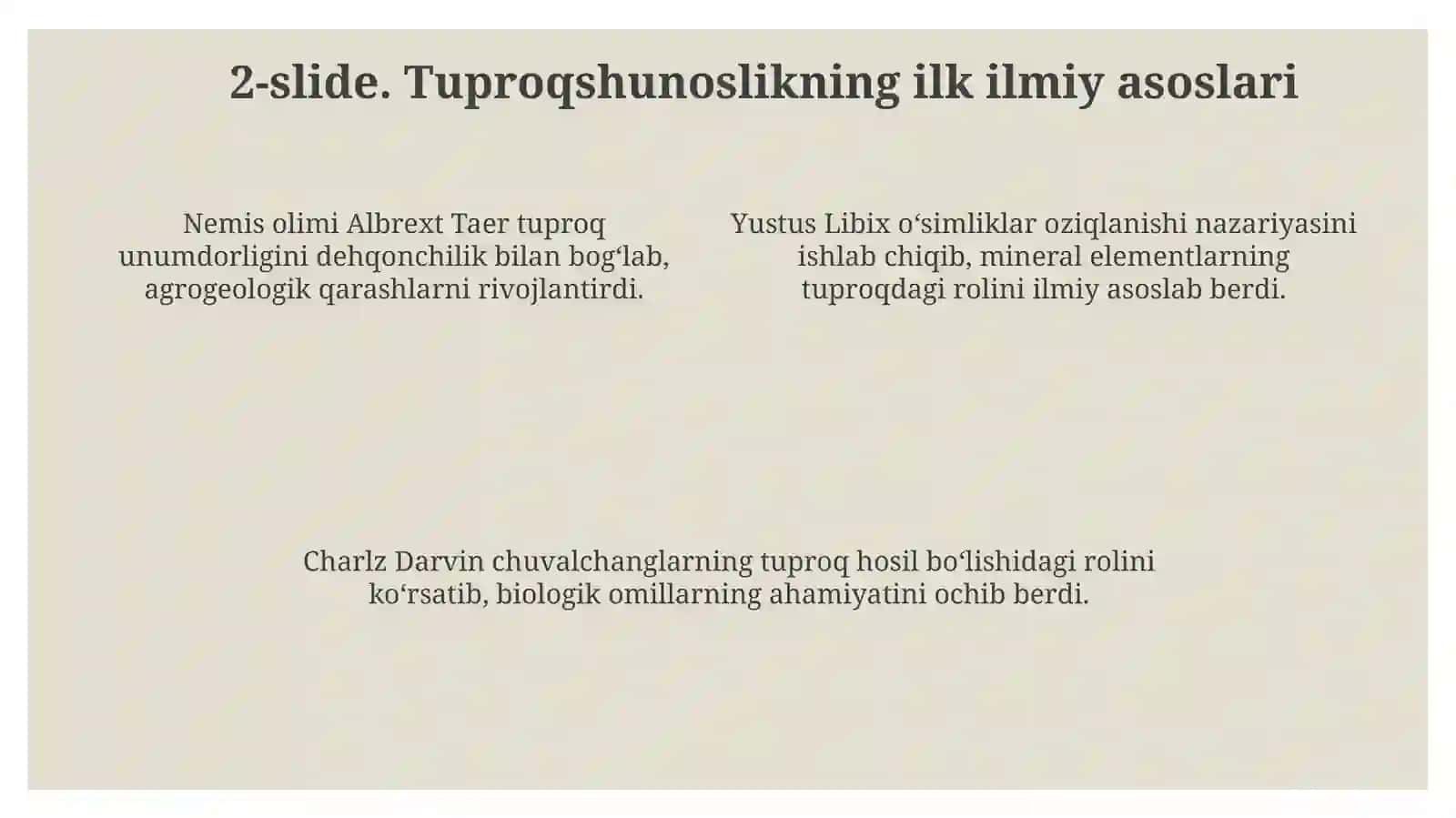 Tuproqlarni tadqiq qilishdagi xorijiy olimlarning hissasi 4