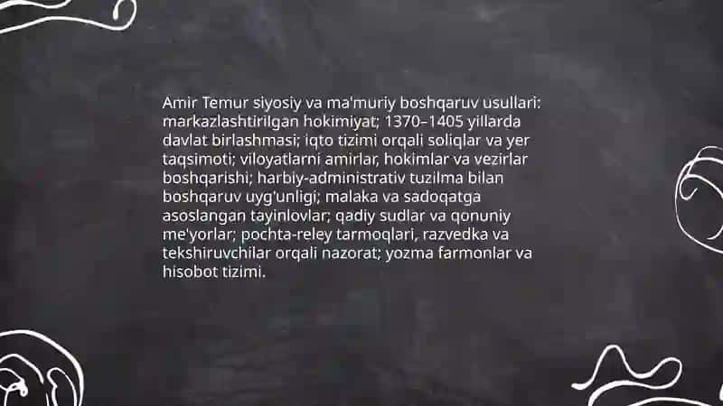 Amir Temurning hayoti va oilasi 4