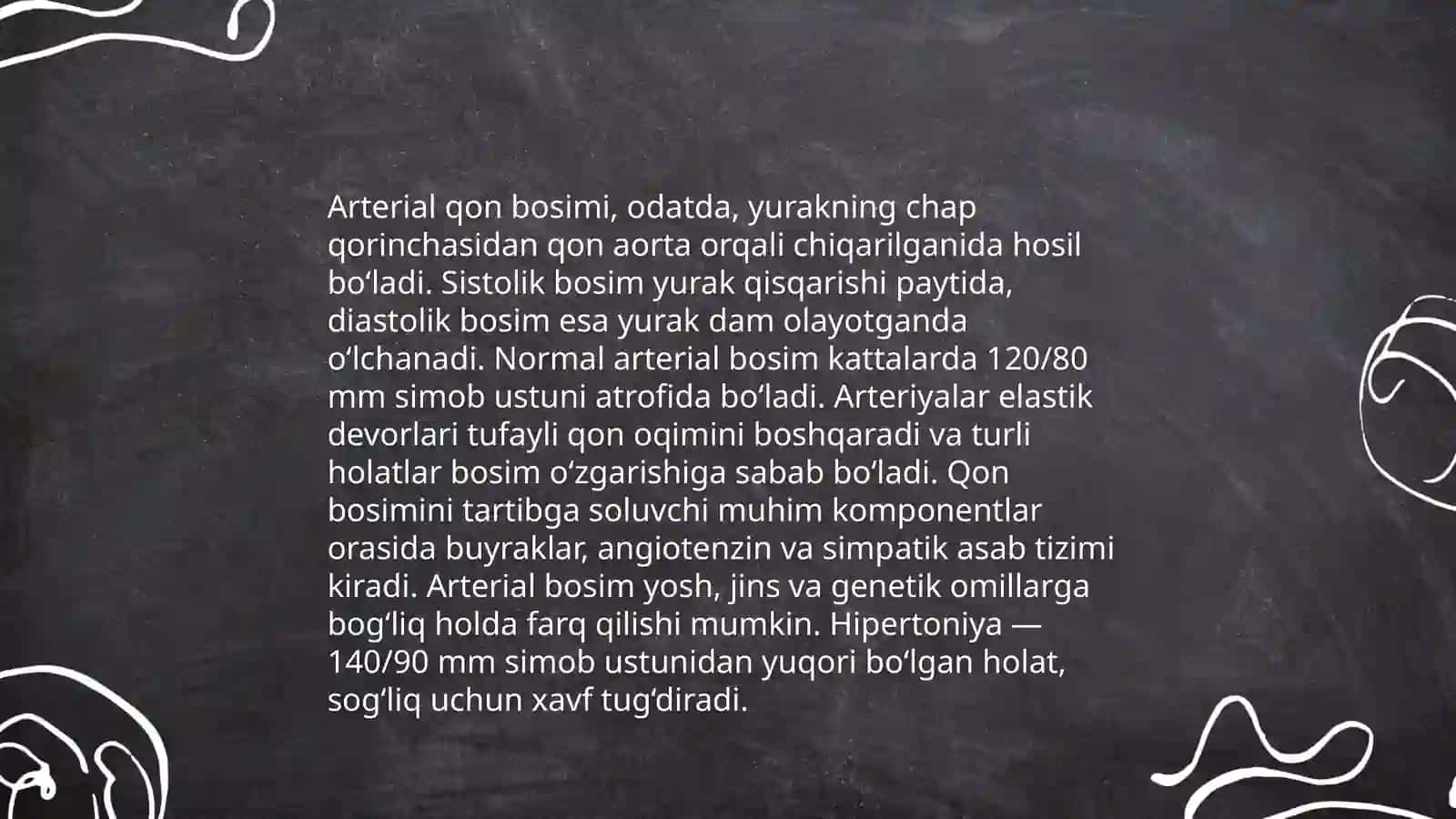 Arterial qon bosimi 4