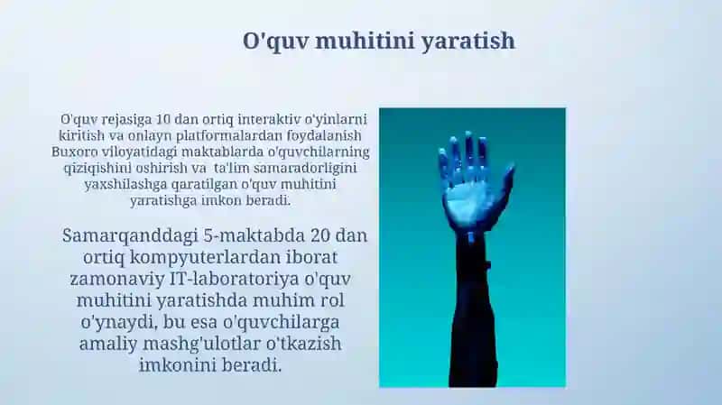 Texnologiya Darslarida Baholash va O'quvchilarning Yutuqlarini Kuzatish 4