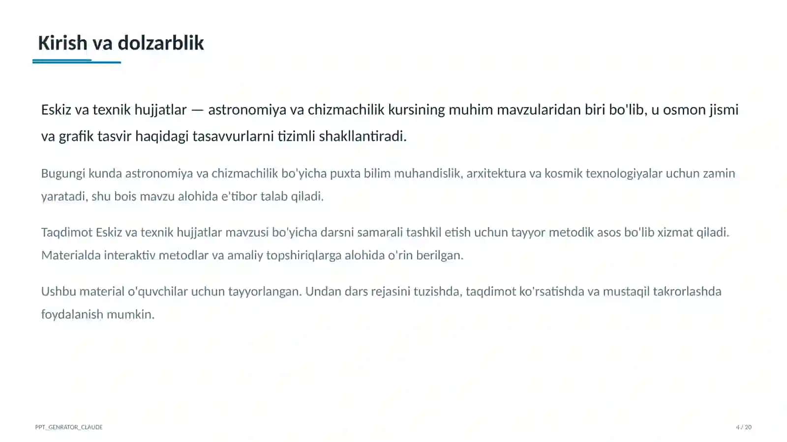 Eskiz va texnik hujjatlar (9-sinf) 4