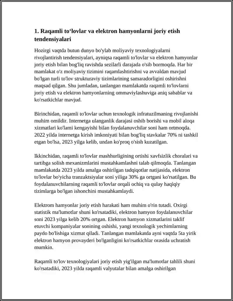 Raqamli toʻlovlar va elektron hamyonlarni joriy etish tendensiyalari 4