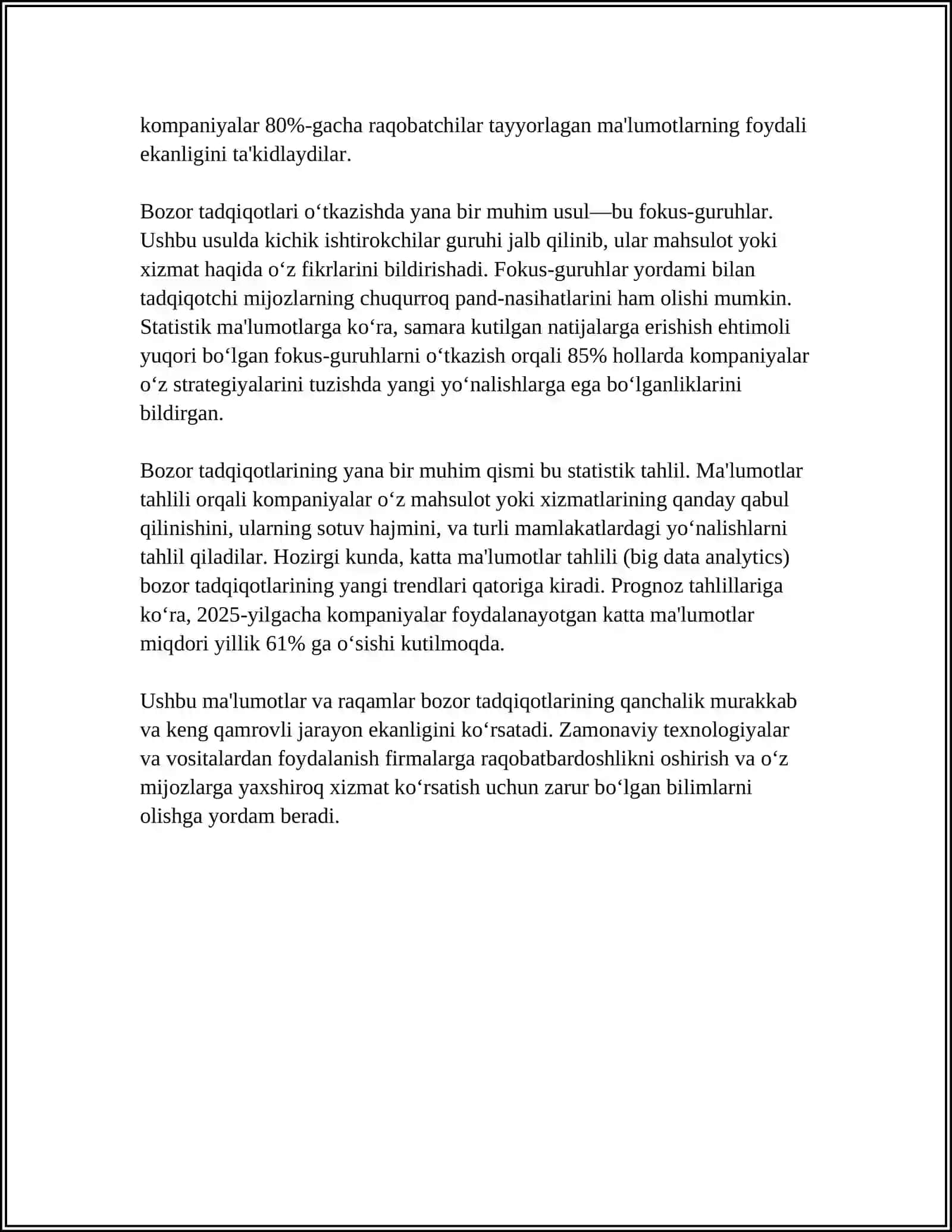 MARKETING FUNKSIYALARI VAZIFALARI VA TAMOILARI 4