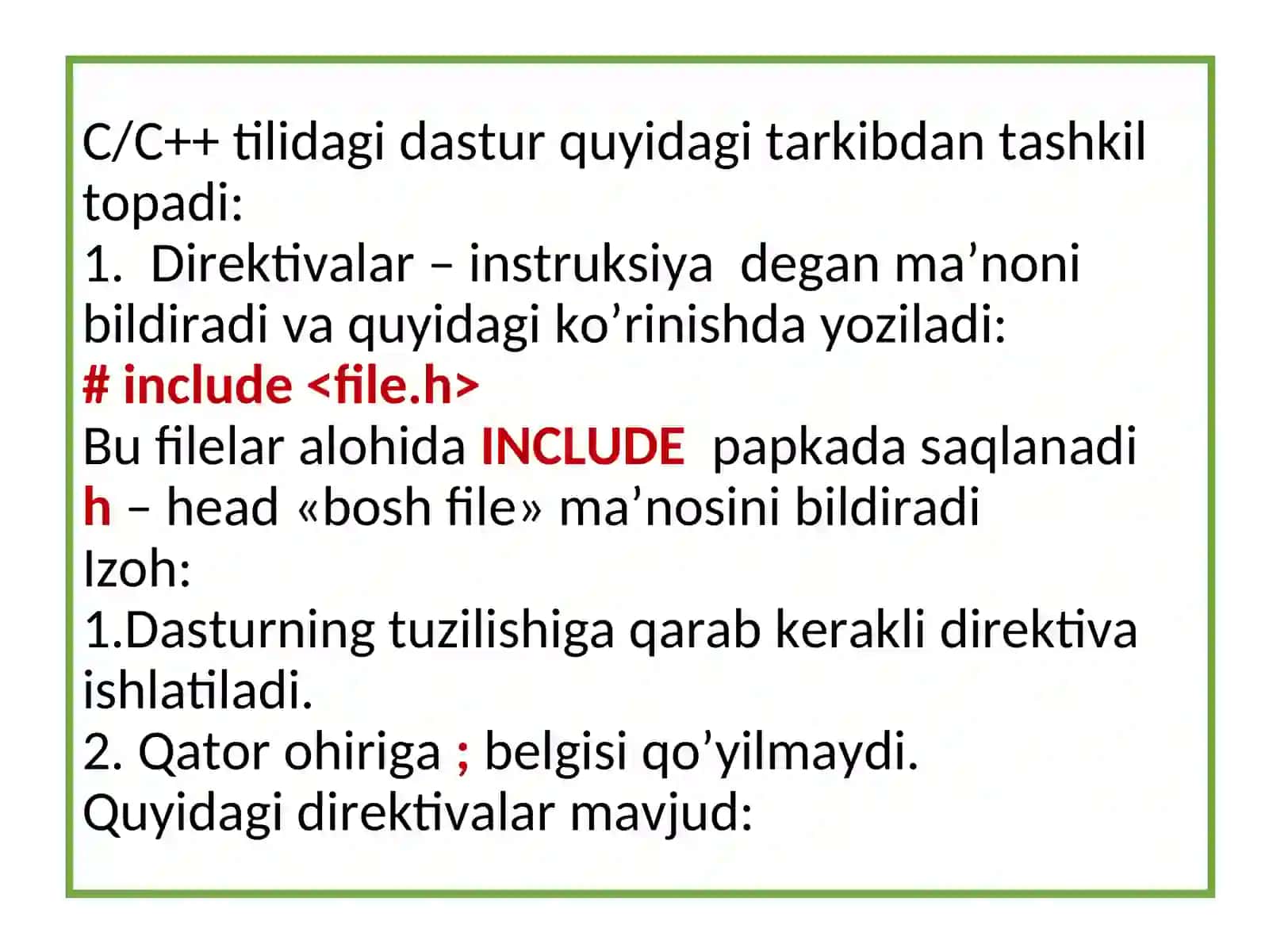 C++ dasturlash tilida dasturlar tuzish 4