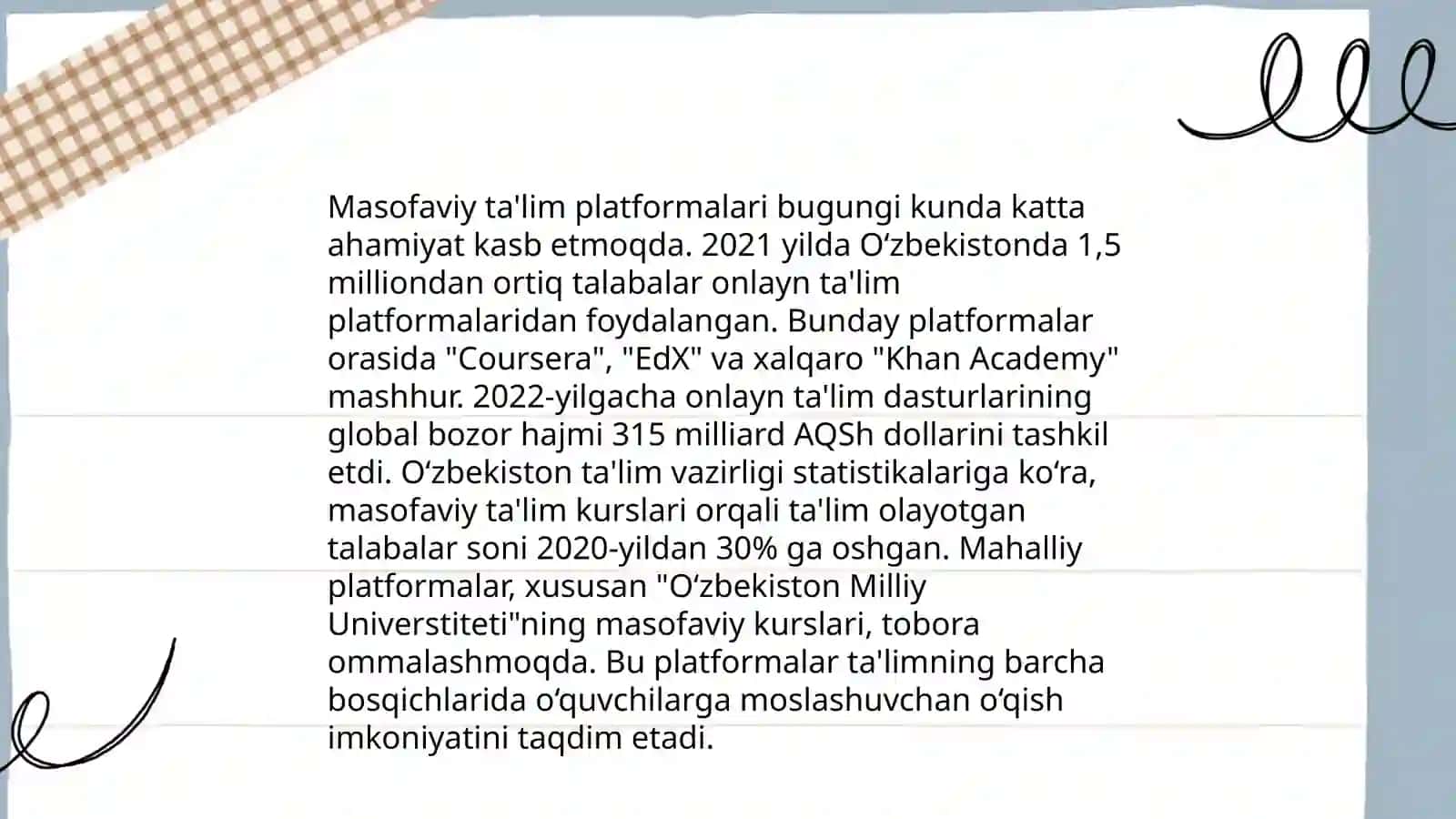 Elektron ta'lim rivojining yetakchi tendensiyalari 4