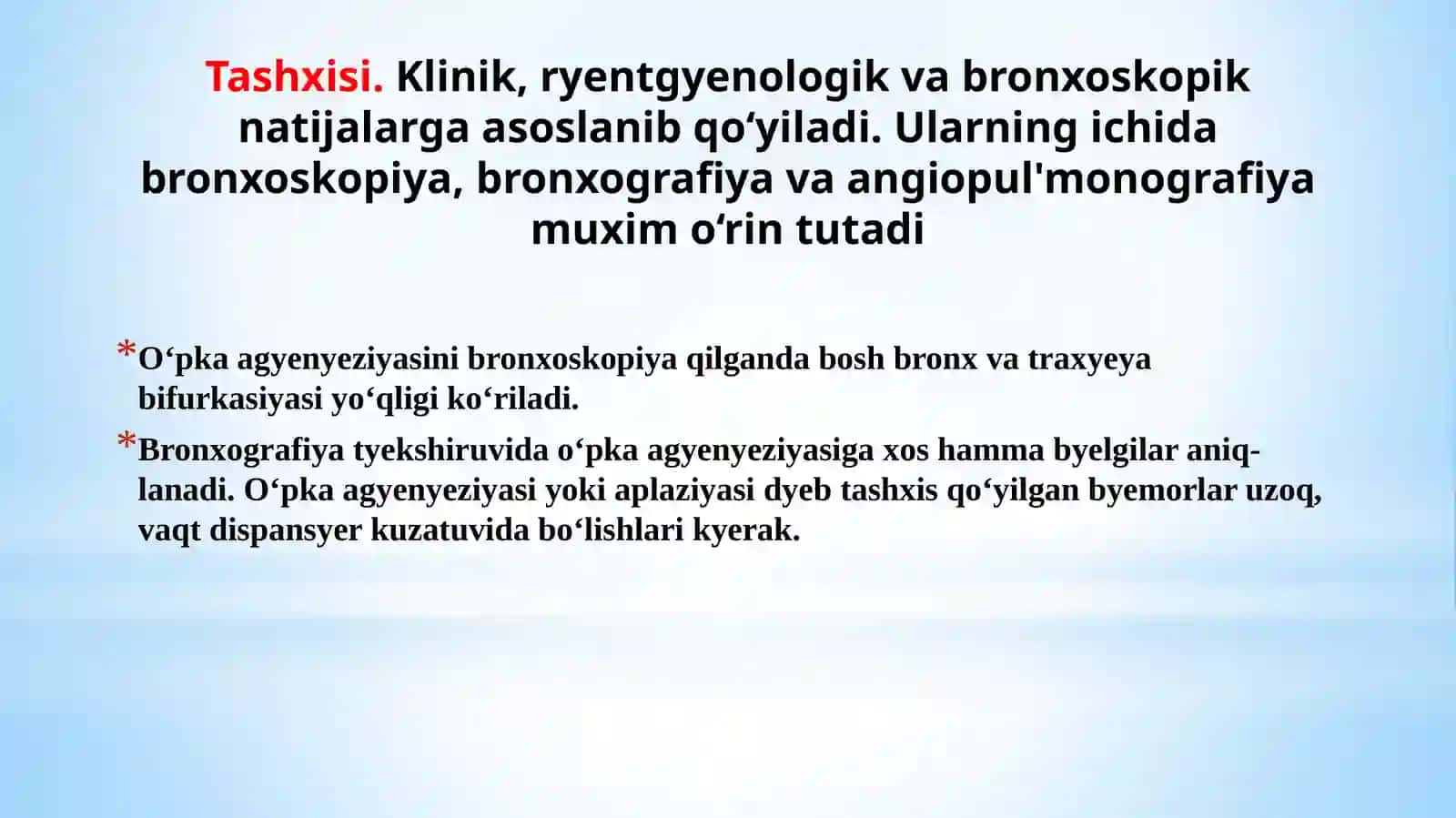 O’pkaning tug‘ma rivojlanish nuqsonlari va an’omali yalari 4
