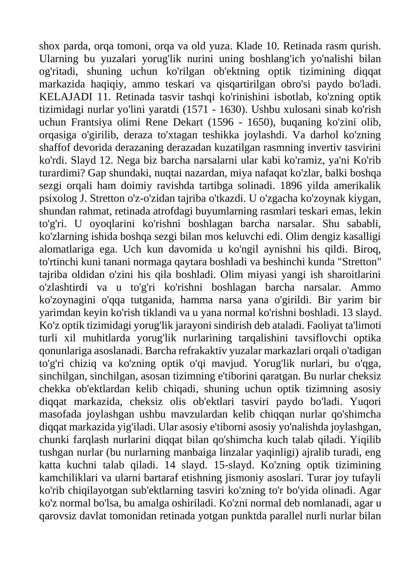 KO’Z OPTIK TIZIM SIFATIDA 4