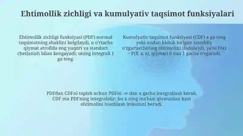 Normal taqsimot va uning xususiyatlari 4