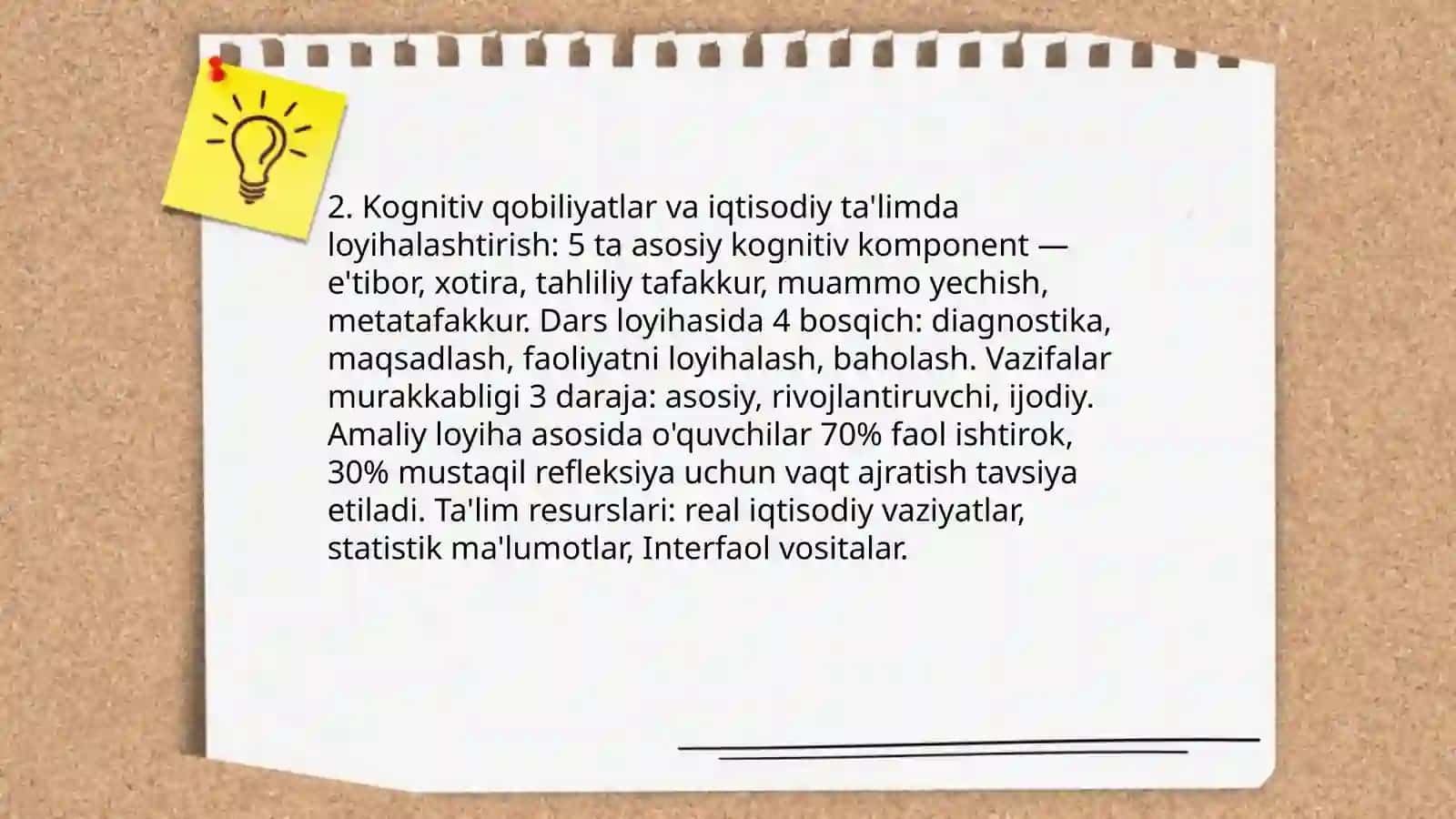 Loyihalashtirishda oʻquvchi shaxsining individual hamda ish xususiyatlari 4