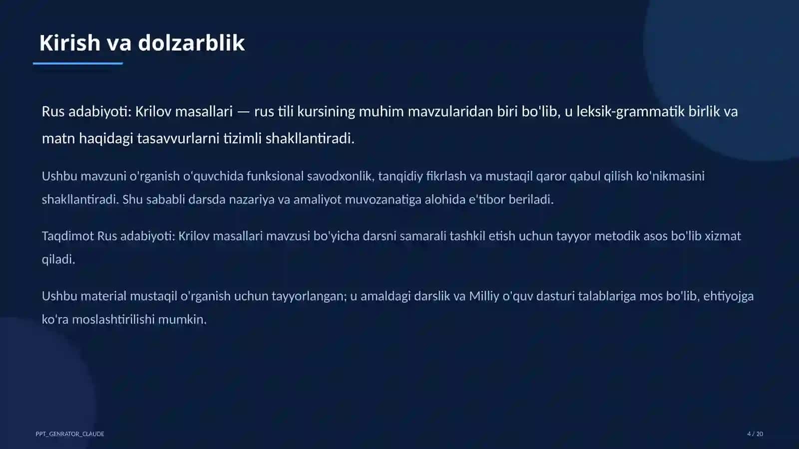 Krilov masallari 4
