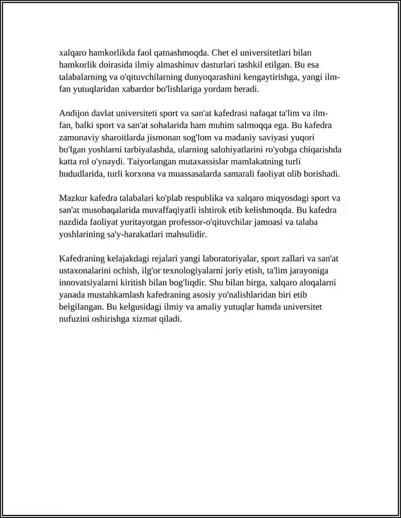 Andijon Davlat Universiteti Sport va San'at Kafedrasi 4
