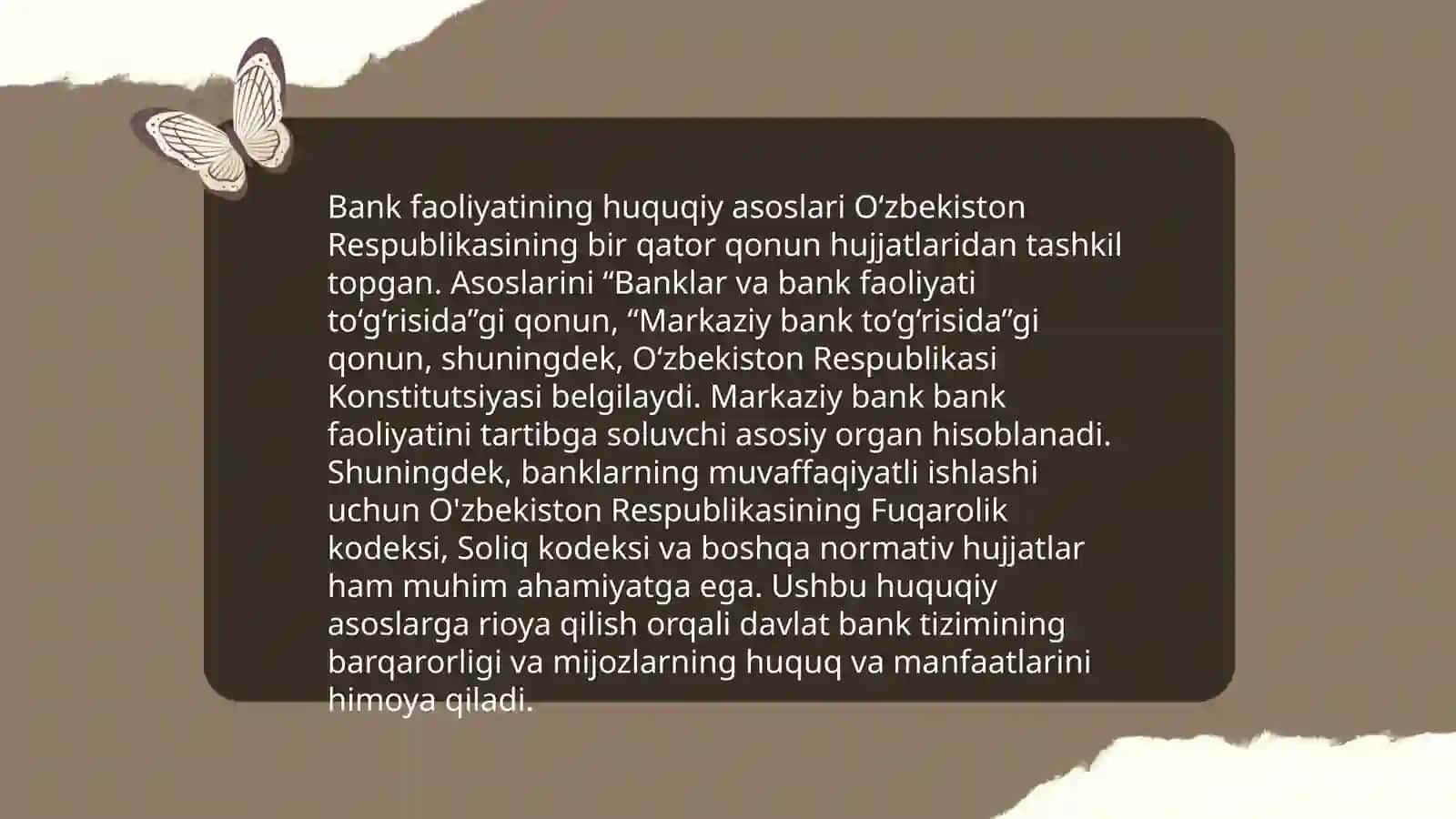 Moliya tizimi. Kredit va bank tizimi 4