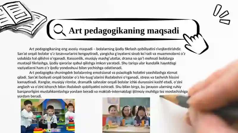 Bolalar maktab-internatlarida art  pedagogikadan foydalanish. 4