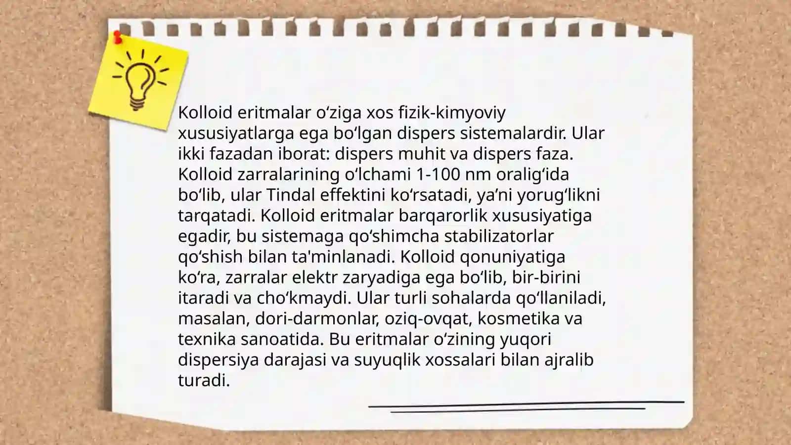 Dispers sistemalarning fizik va kimyoviy asoslari. Kolloid eritmalarning tibbiyotda qo’llanilishi 4