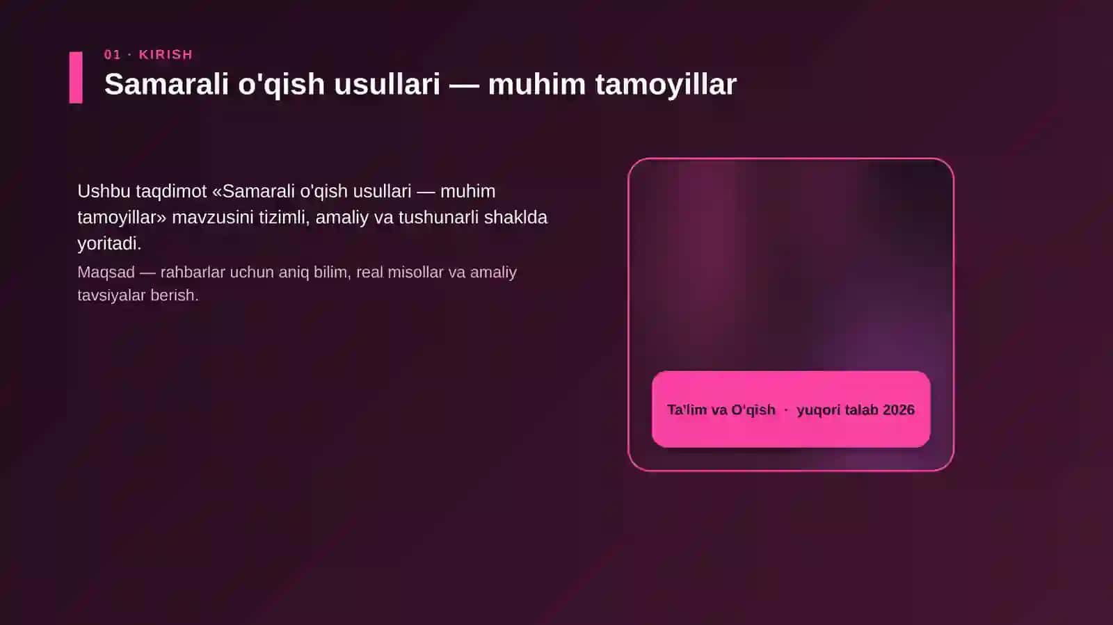 Samarali o'qish usullari — muhim tamoyillar 4