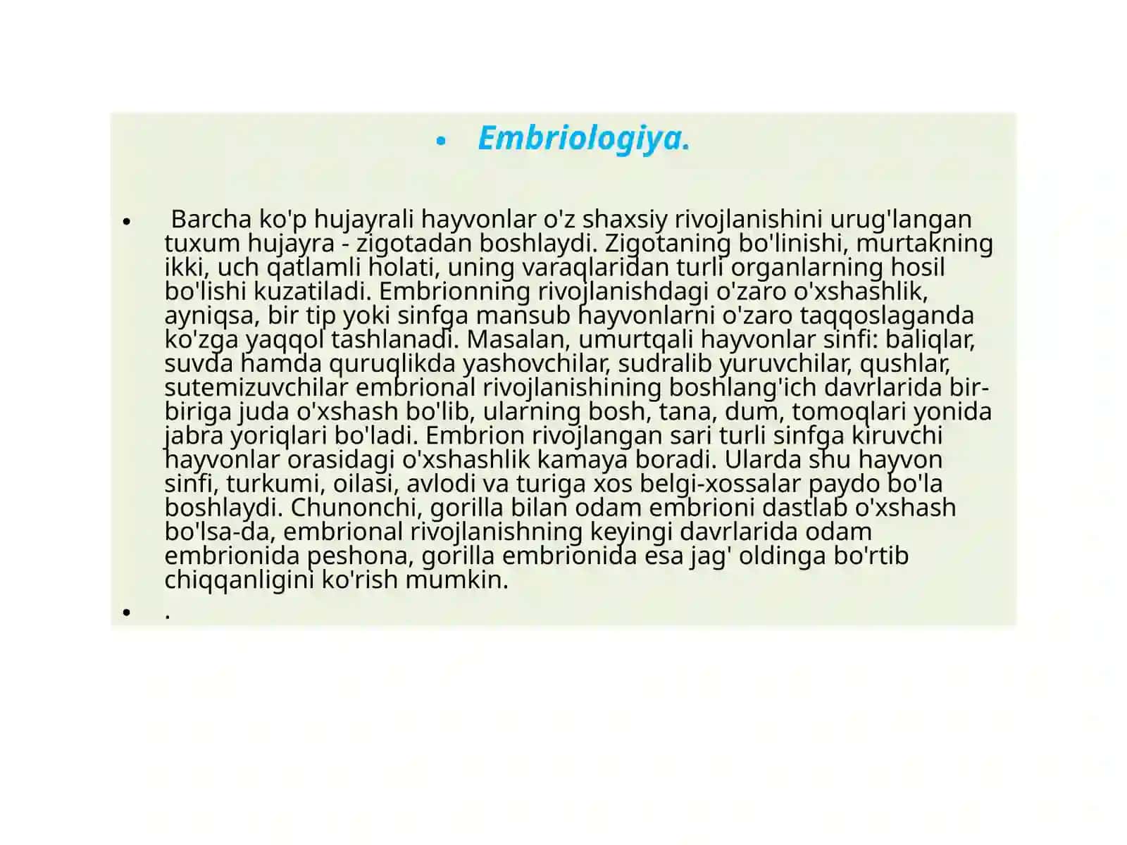 Biologiya fanlari dalillari 4