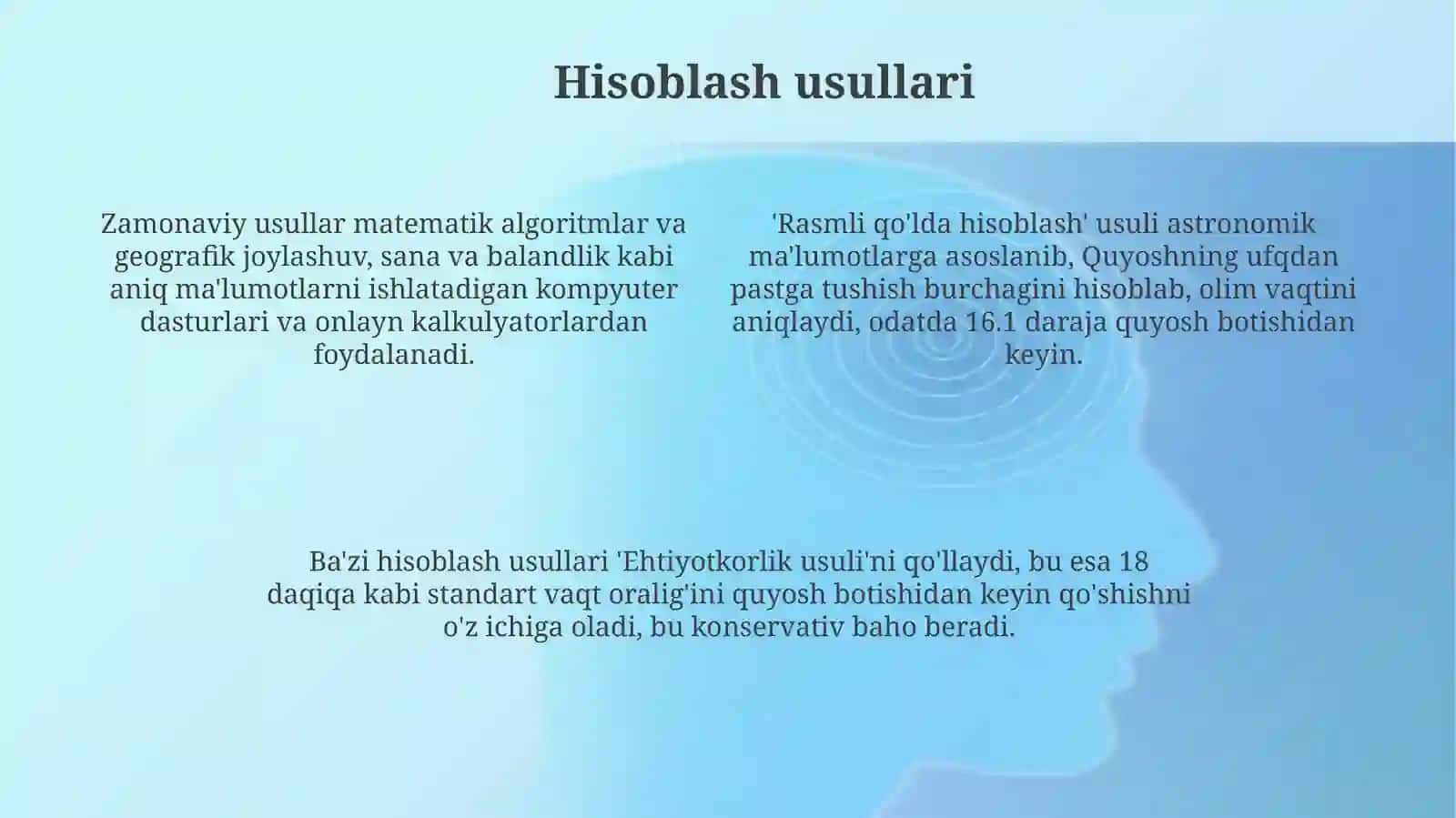 O'lim vaqtini aniqlash 4