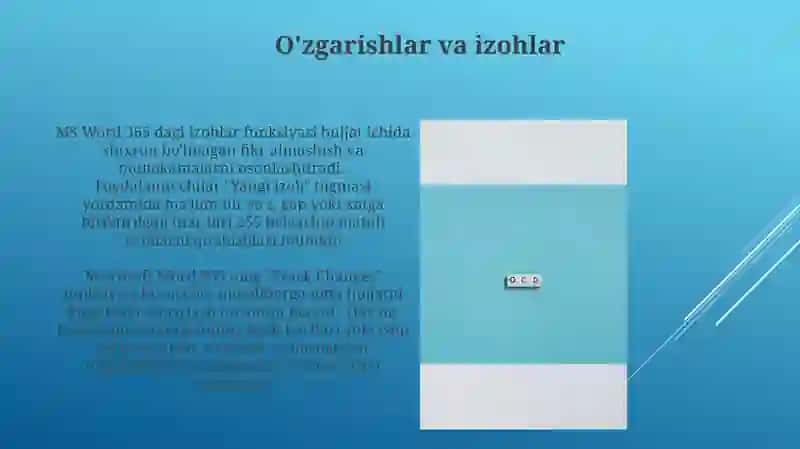 Microsoft Word 365matnprotsessoriningxarakteristikalari 4