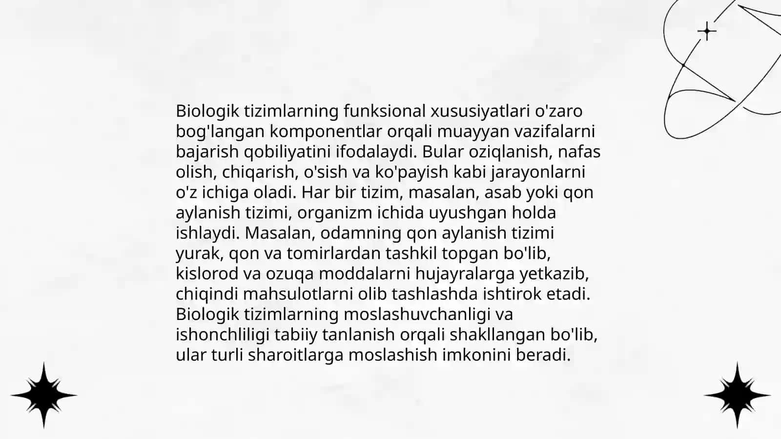 Biologik sistemalarning tadqiqotlar obekti sifatida 4