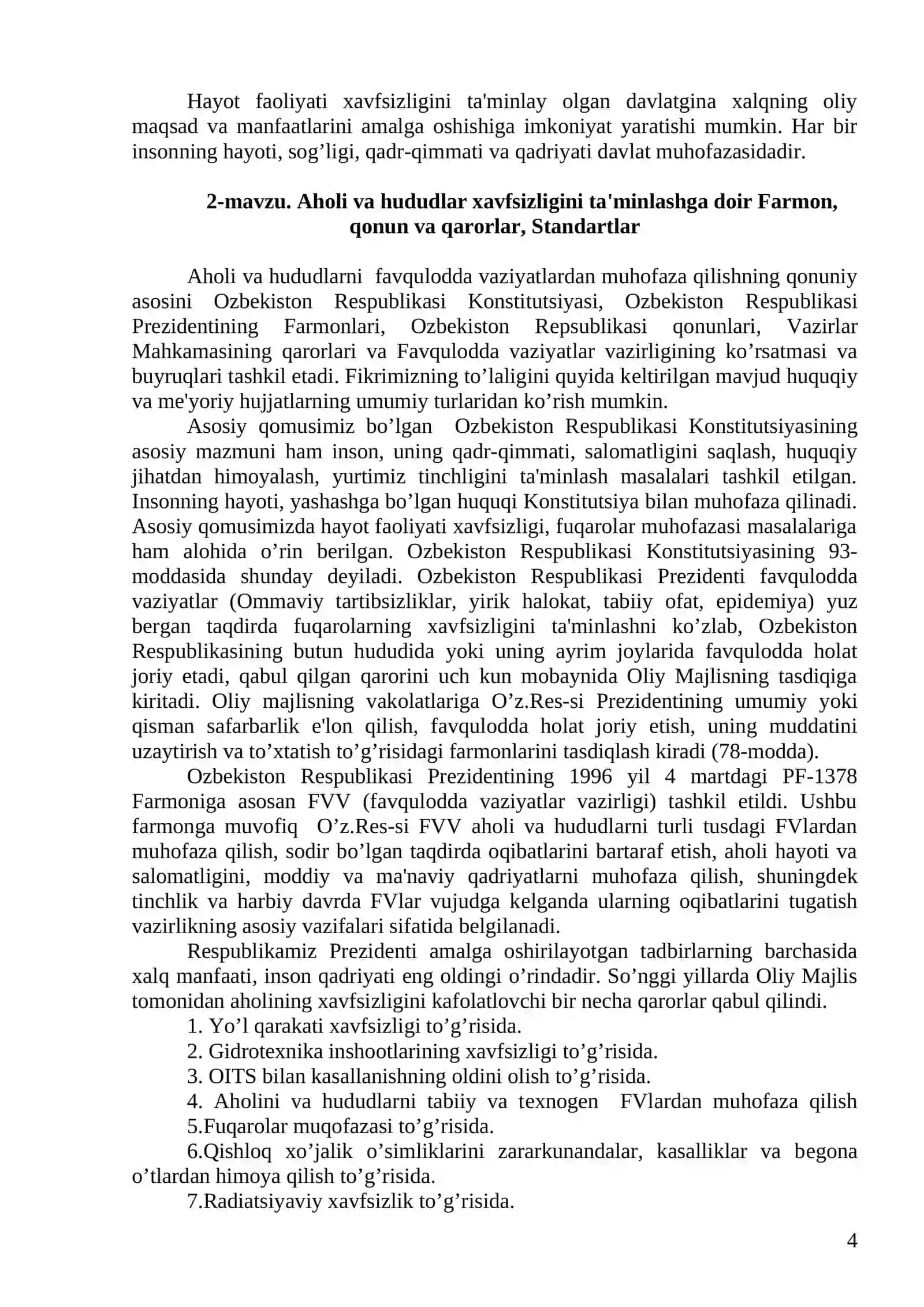 Tibbiy Bilim Asoslari va FM 4