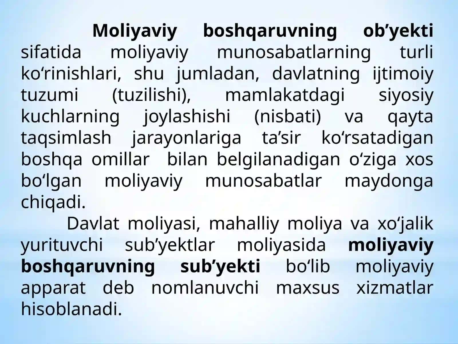 MOLIYA ASOSLARI 4