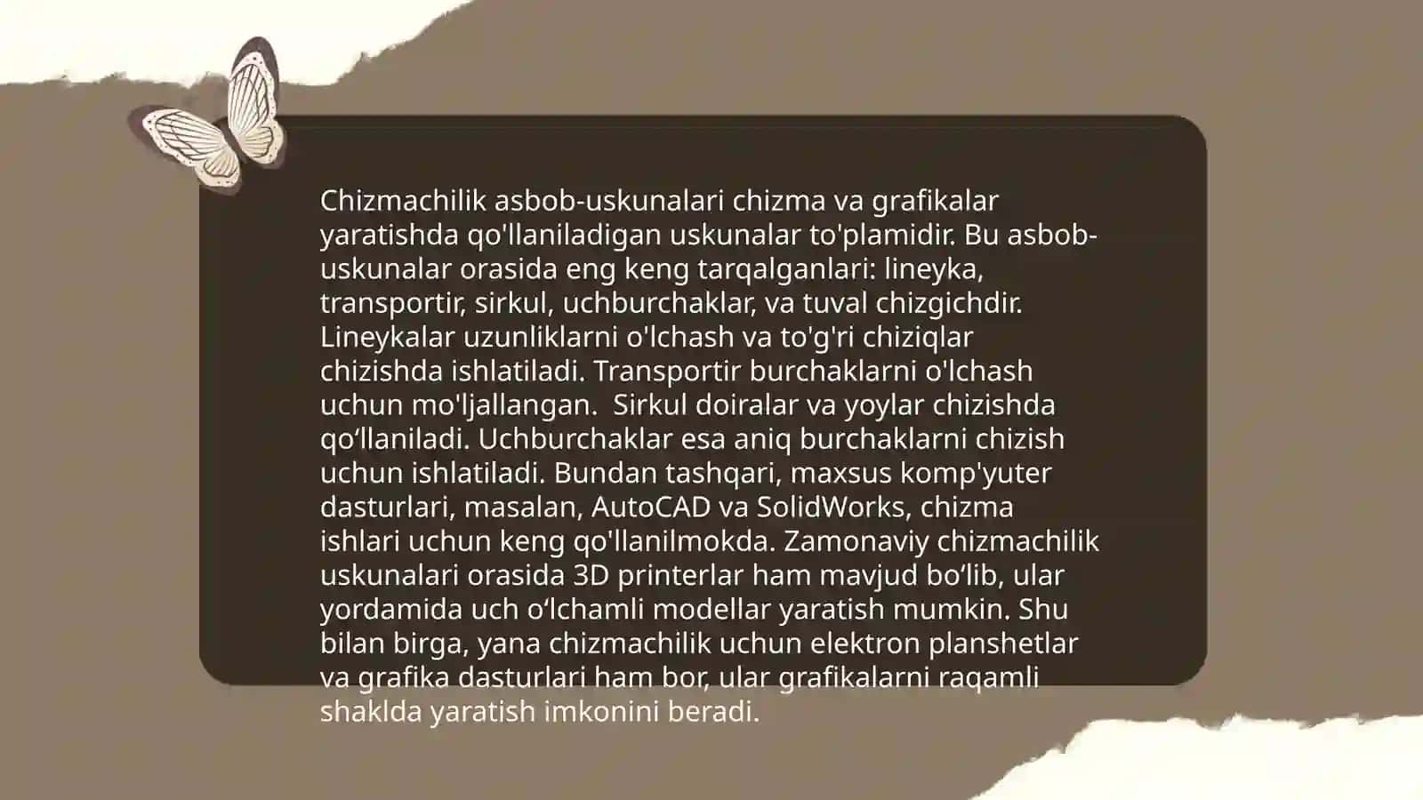 Chizmachilik haqida tushuncha 4