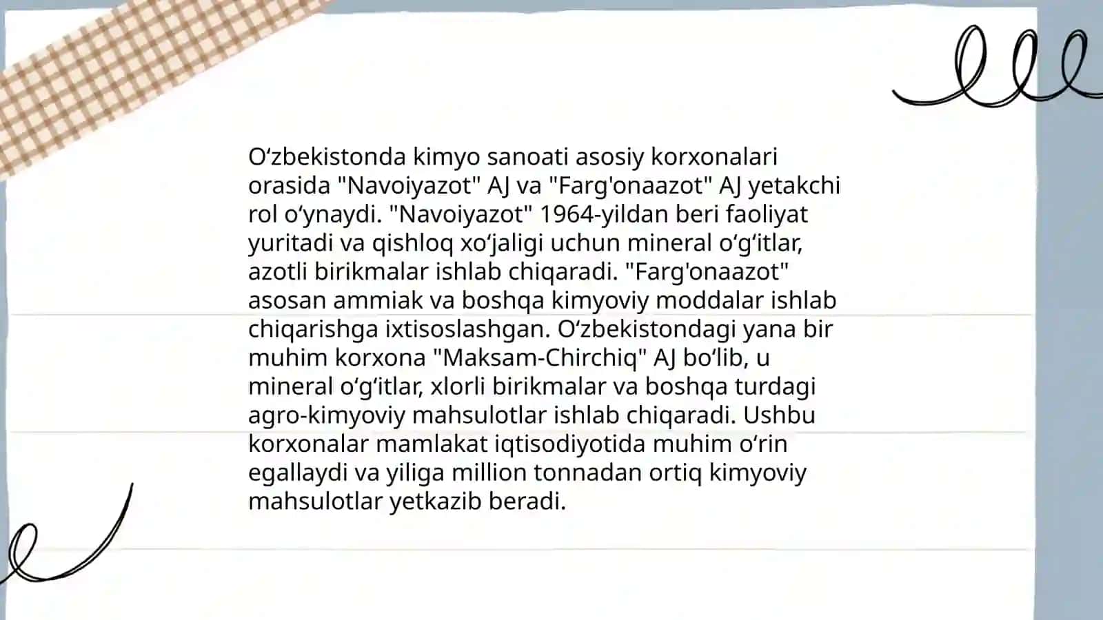 Oʻzbekisonda kimyo sanoati 4