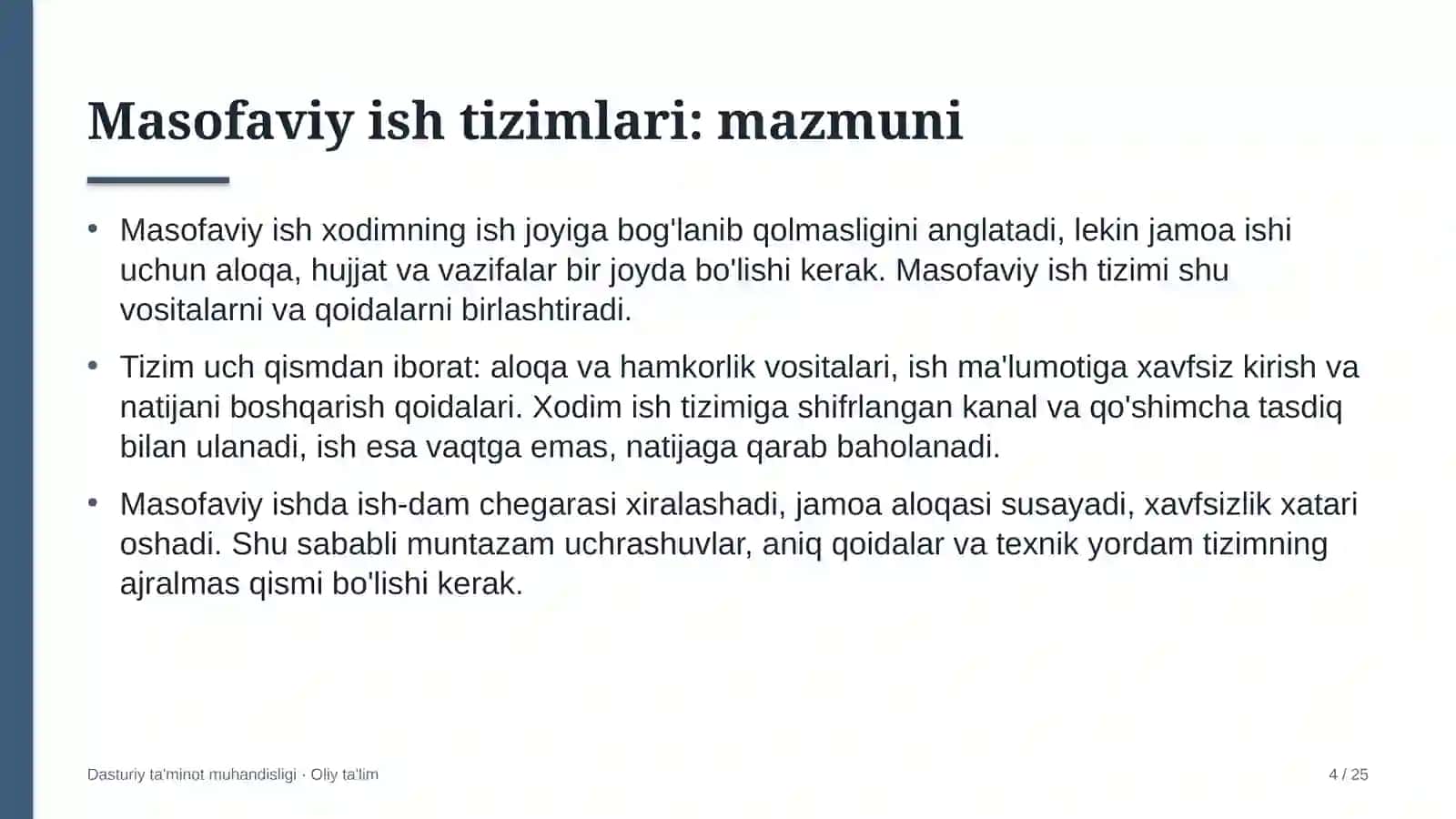Ekologik ekspertiza tashkilotlarida masofaviy ish tizimlarini joriy etish 4