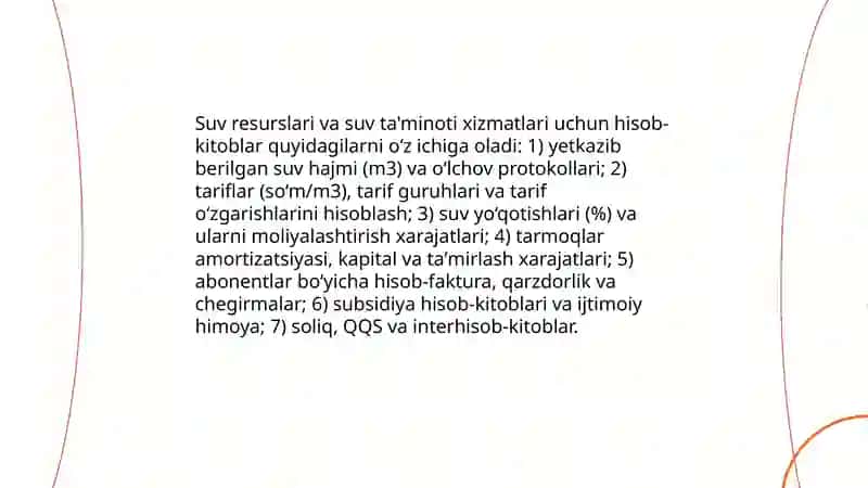 Irrigatsiya bo'limida buxgalteriya amaliyoti 4