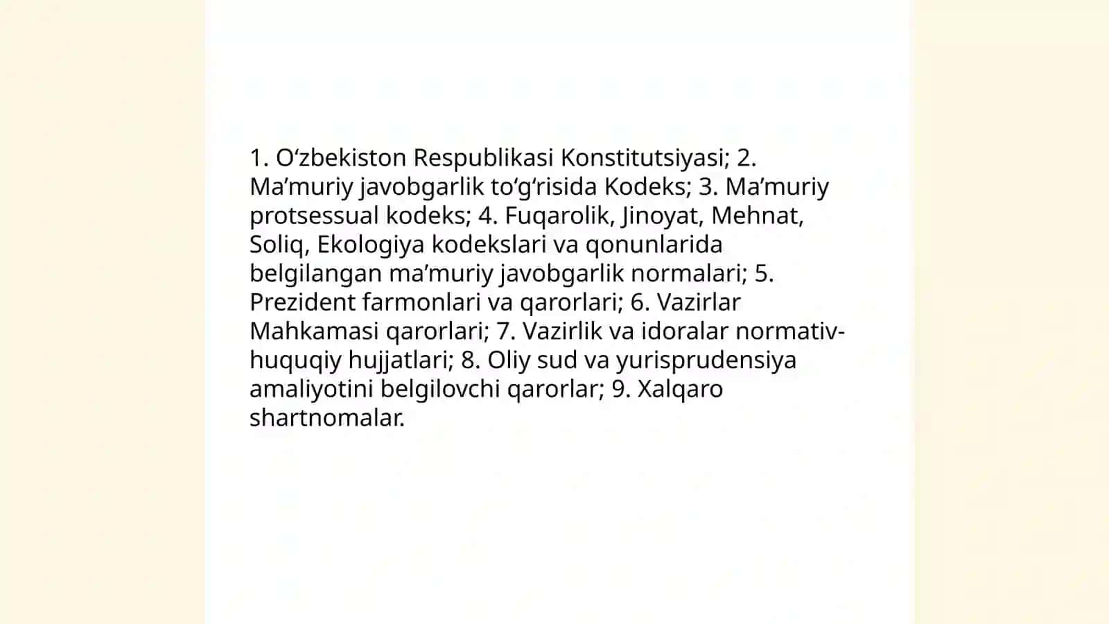 Majburiyatlarni buzganlik uchun ma'muriy javobgarlik 4