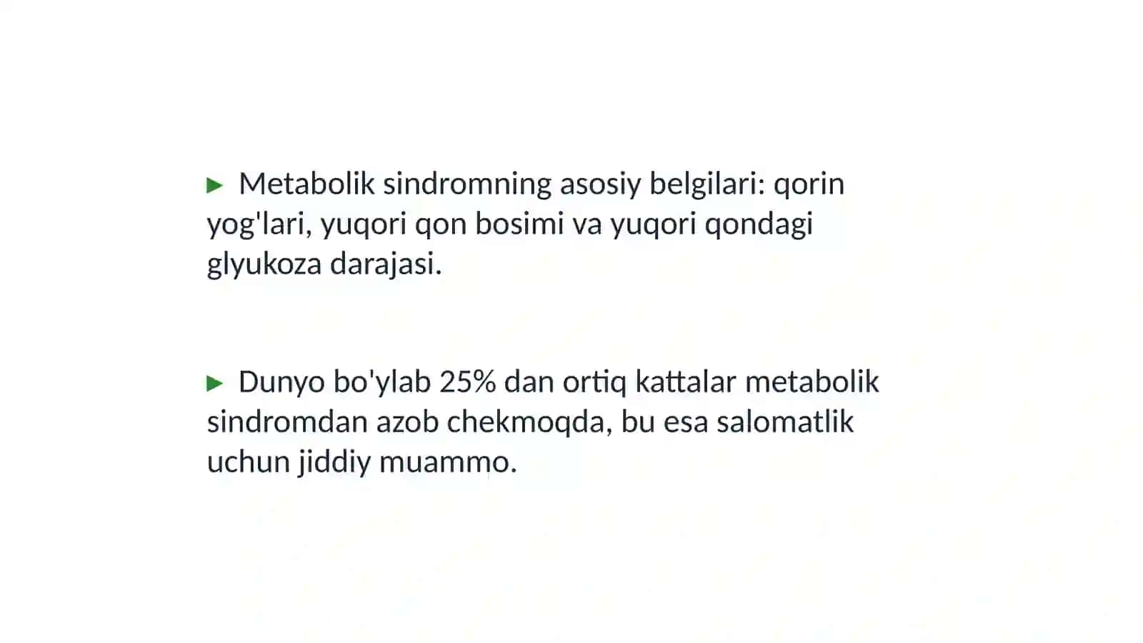 Metabolik Sindrom: Biokimyoviy Asoslar va Asoratlar 4