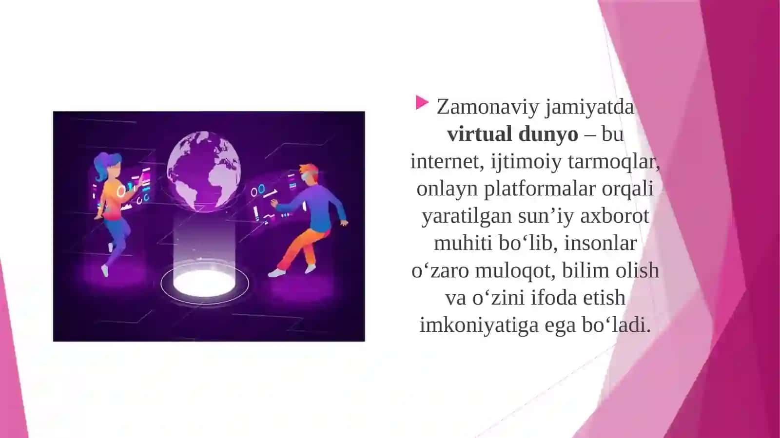 VIRTUAL DUNYO VA YOSHLAR 4