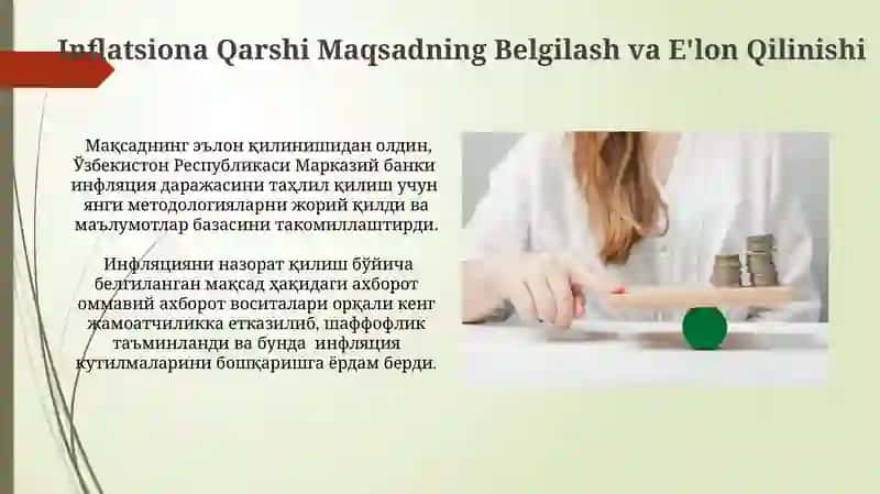 O'zbekistonda Inflyatsiya Maqsadlariga Bosqichma-bosqich O'tish 4