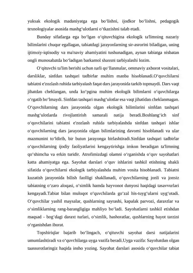 BIOLOGIYA VA EKOLOGIYADAN OMMAVIY TADBIRLAR O’TKAZISH 4
