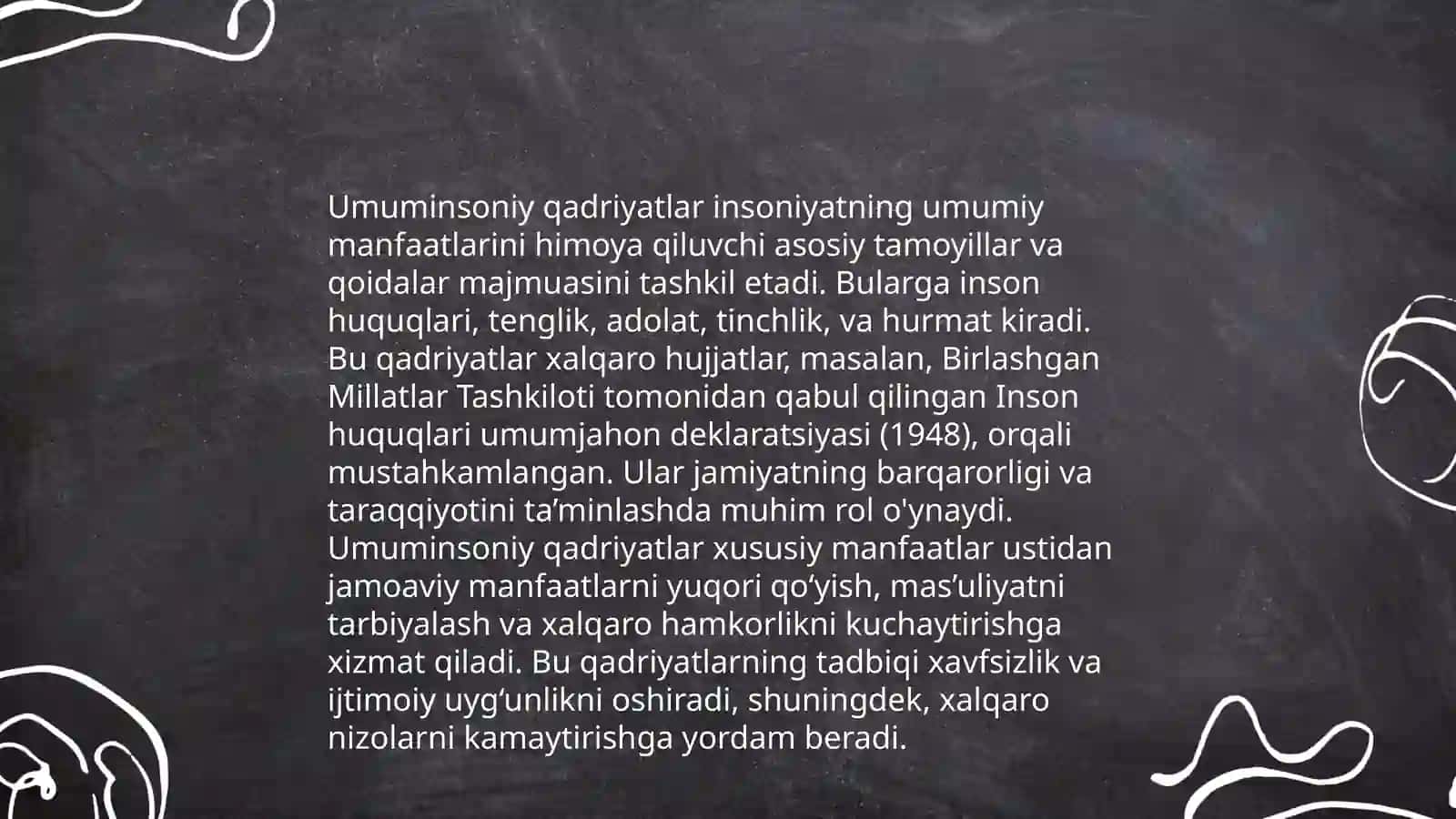 Tarbiyaning milliy va umuminsoniy qadriyatlar qamrovida boʻlishi 4