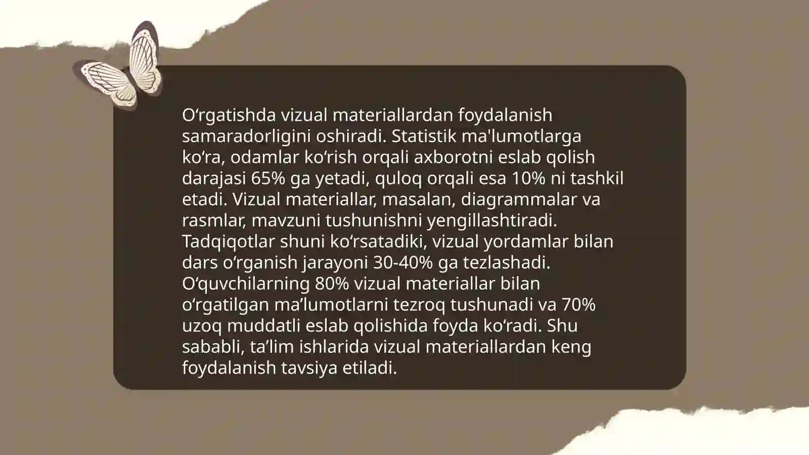 Til sathlarini oʻqitishga oid didaktik materiallarning oʻrni mavzusida talabalar uchun tavsiyalar 4