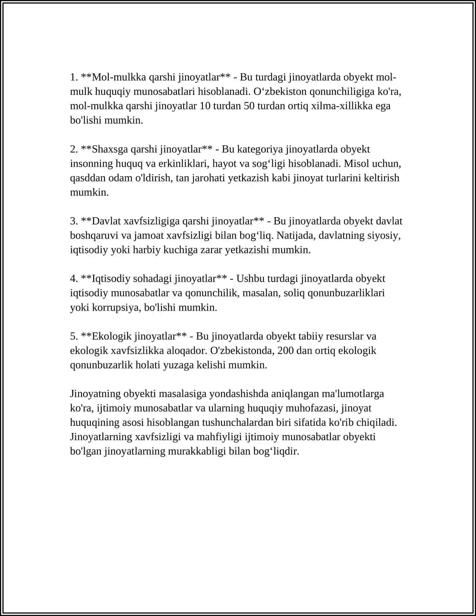 JINOYATNING OBYEKTIV TOMONI 4
