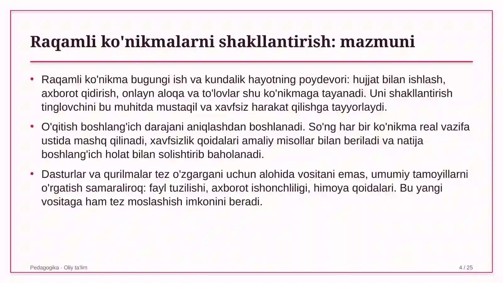 buyurtmaxonalarda raqamli ko'nikmalarni shakllantirish 4224 4