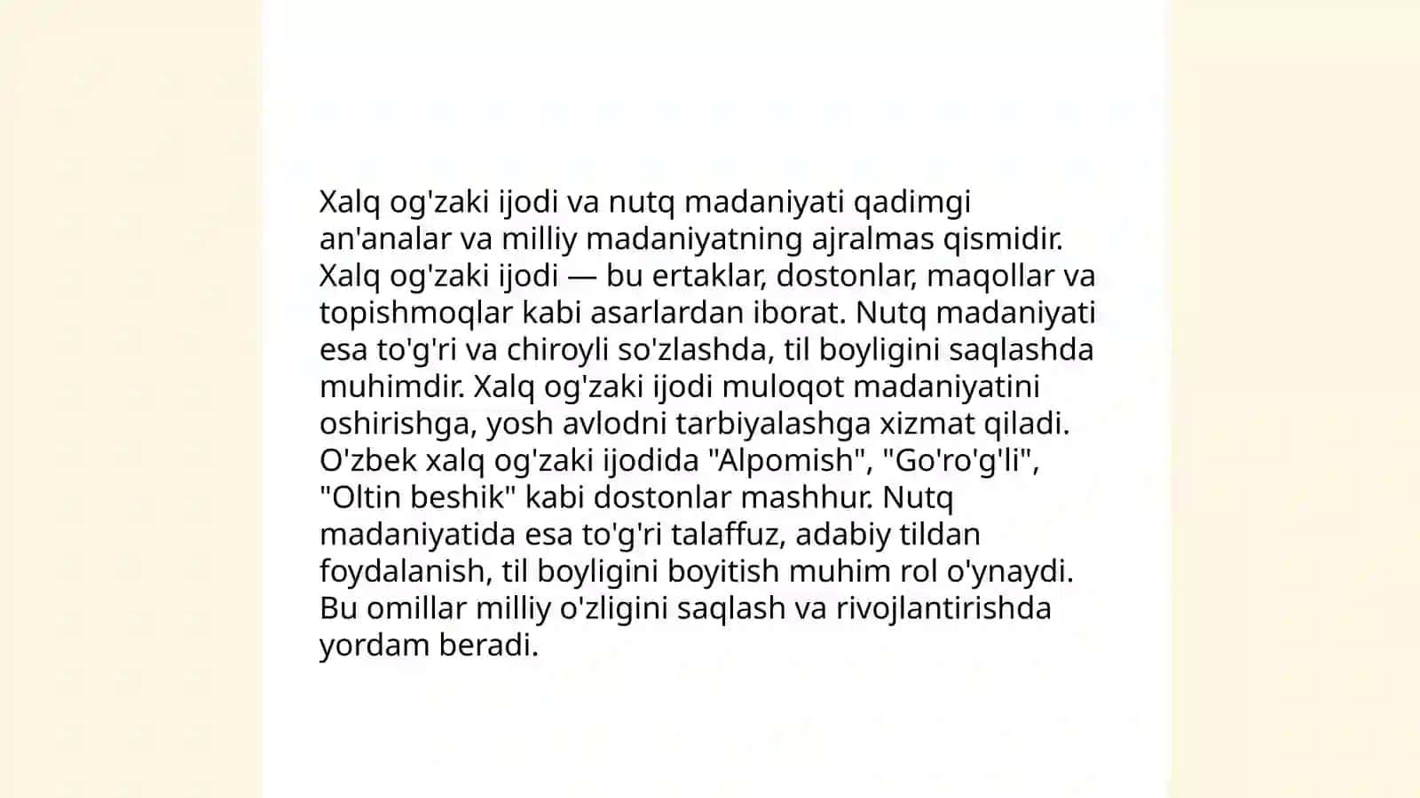 Fikirni og'izaki bayon qilishning tarixi 4
