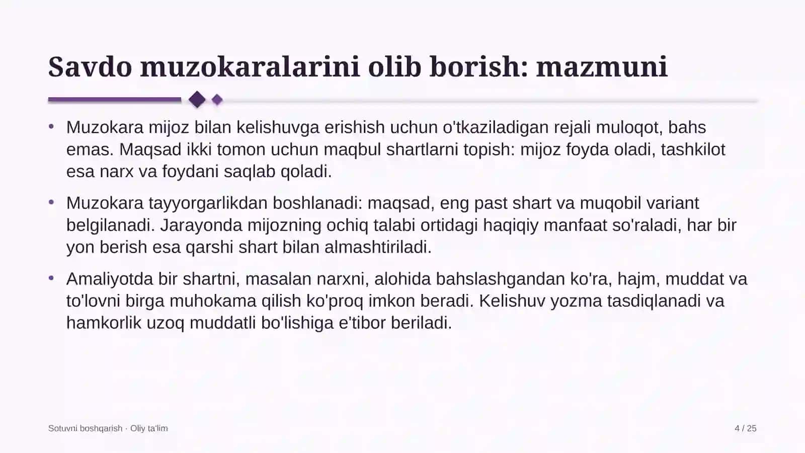 avtomaktablarda savdo muzokaralarini olib borish 4283 4