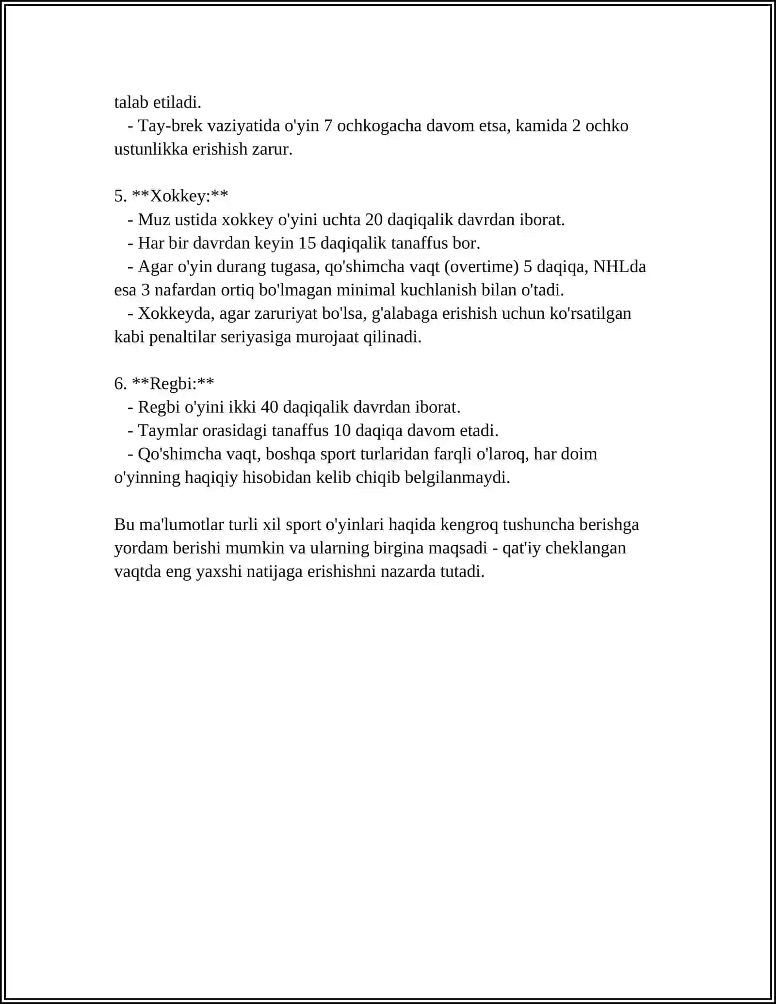 BASKETBOL SPORT O'YINI QOIDALARI 4